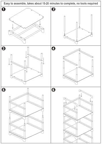 5-Tier Narrow Bookshelf, Slim White Storage Shelf for Small Spaces