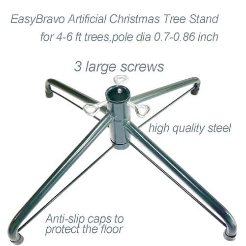 Folding Metal Christmas Tree Stand for 4 to 6 Ft Artificial Trees