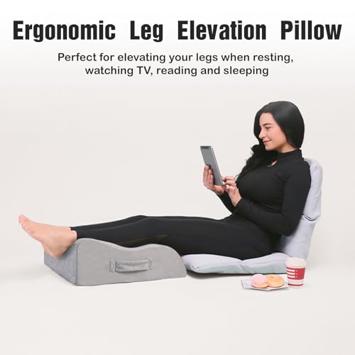 Memory Foam Leg Elevation Pillow for Surgery Recovery