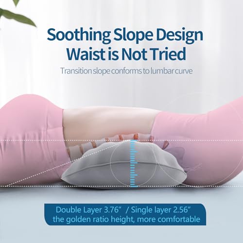 Adjustable Memory Foam Lumbar Support Pillow for Back Pain Relief