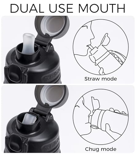 Collapsible Water Bottle 21oz Foldable Silicone Travel Bottle with Straw