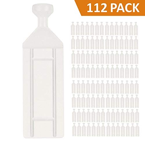 Nylon Sew-in Curtain Track Glides, 112 Pack - Natural Curtain Sliders