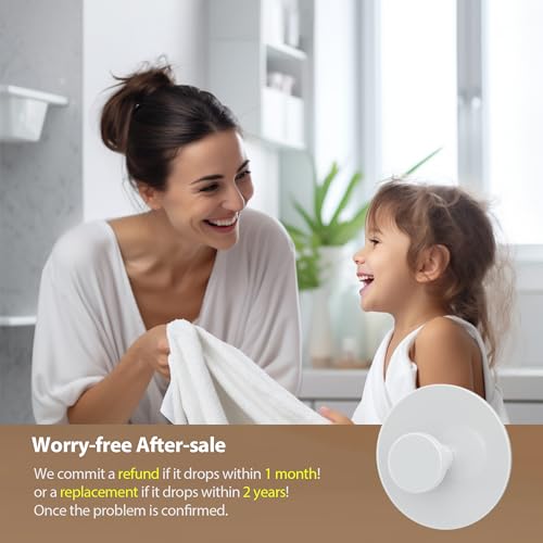 Heavy Duty Adhesive Wall Hooks - Stainless Steel Towel & Coat Hangers, 4 Pack