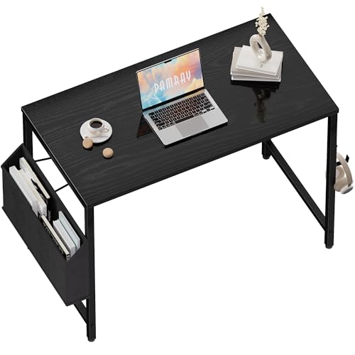 32-Inch Small Computer Desk with Storage Bag and Headphone Hook