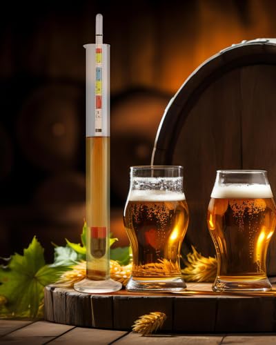 Triple Scale Hydrometer for Wine, Beer, Mead and Kombucha Brewing