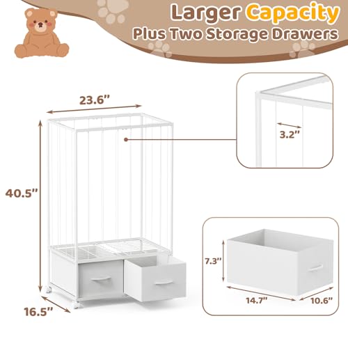Extra Large Metal Stuffed Animal Storage Organizer - 53.5 Inch Tall Toy Tower