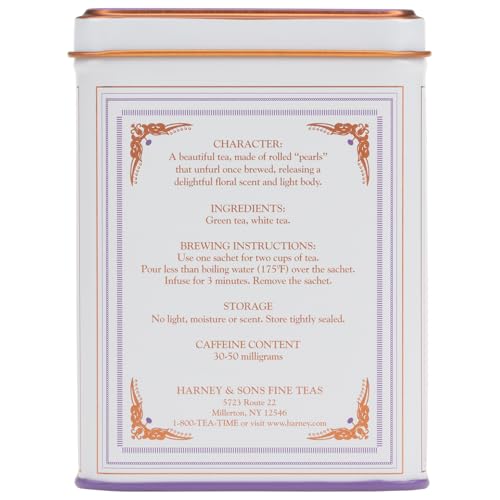 Harney & Sons Dragon Pearl Jasmine Tea, 20 Count(Pack of 1)