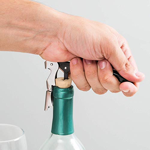 Oenophilia Gold Duo-Lever Waiter's Corkscrew - Professional Plated Wine Opener