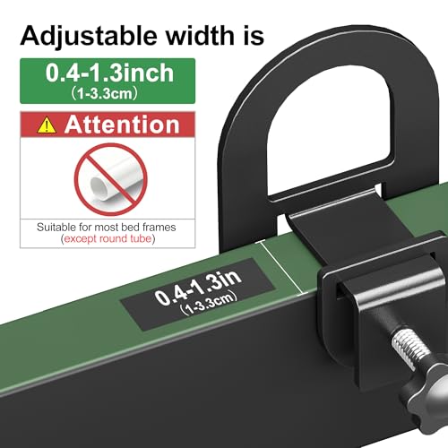 Adjustable Non-Slip Mattress Slide Stopper for Metal Bed Frame - 6 Pack
