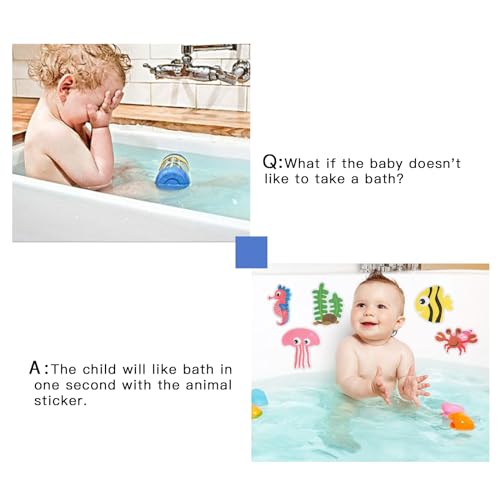 Secopad Non-Slip Bathtub Stickers for Kids - 20-Pack Anti-Slip Decals