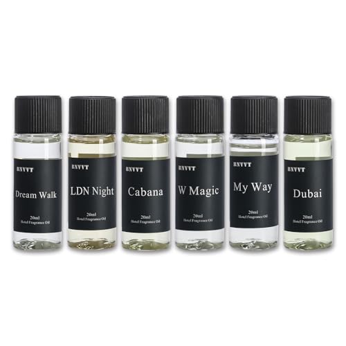 Luxury Fragrance Oil Set, 6 Premium Aromatherapy Scents for Home Diffusers