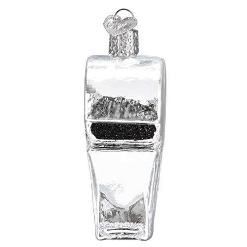 Old World Christmas Coach's Whistle Glass Ornament - Handcrafted Holiday Decoration