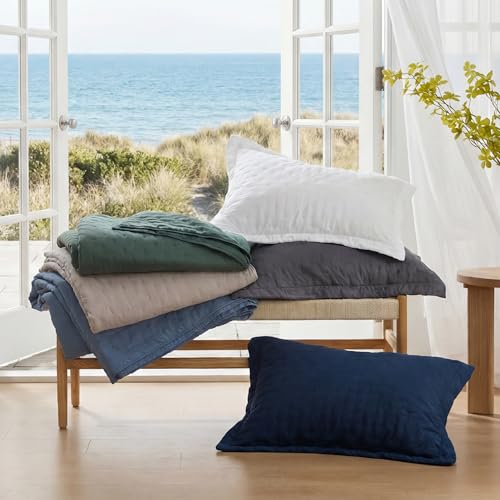 Ultra Soft Twin XL Quilt - Lightweight White Bedspread Coverlet 68x86