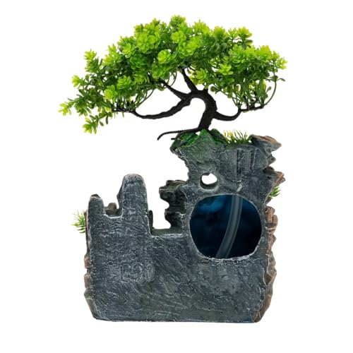 11-Inch Tabletop LED Waterfall Fountain with Mist Effect for Home & Office