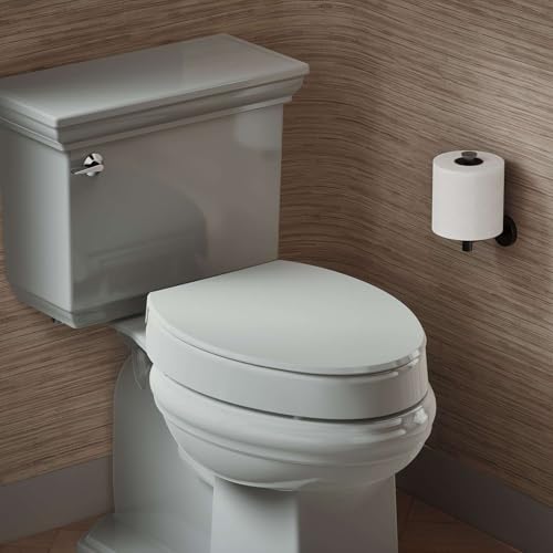 3-Inch Elevated Elongated Toilet Seat with Soft Close and Quick Release