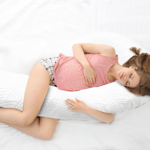 Swan Body Pillow for Adults - 49" Soft Memory Foam Support
