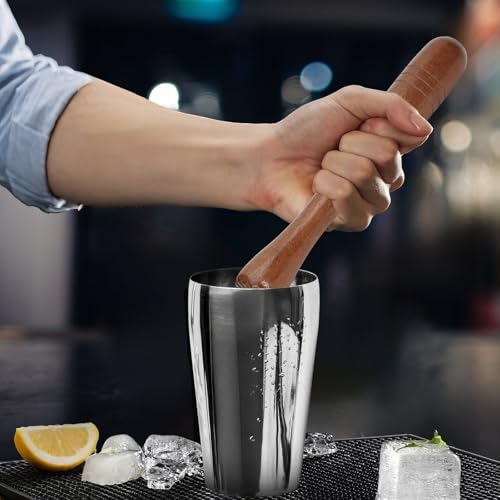 7.6-Inch Wooden Cocktail Muddler for Drinks and Kitchen Use