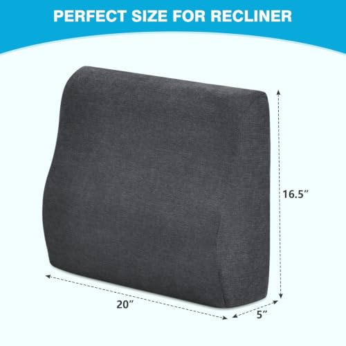 Dual Layer Lumbar Support Pillow for Recliner - Gel Memory Foam
