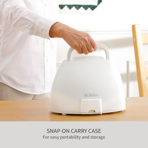 Cordless Steam Iron with 360-Degree Soleplate and Carrying Case