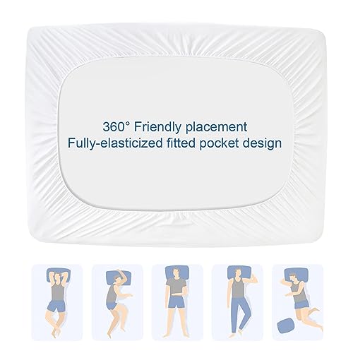 SPRINGSPIRIT Waterproof Full Mattress Protector - Quilted Fitted Pad