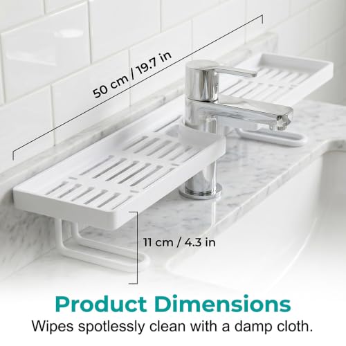 Over Sink Shelf - No-Drill Faucet Storage & Organizer Rack