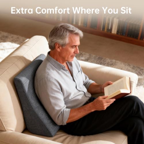 Lumbar Support Pillow for Sofa and Rocking Chair - Gray