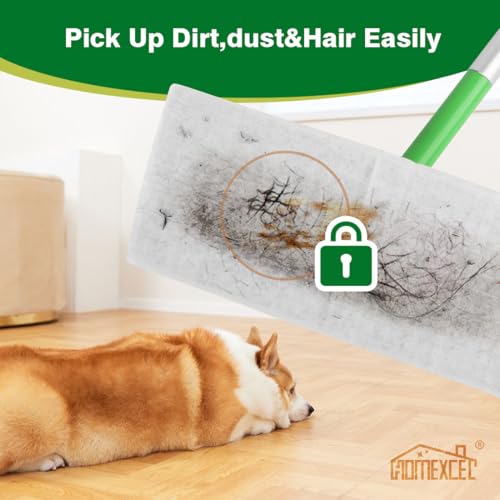 Dry Sweeping Cloth Refills for Floor Cleaning - Disposable Pads (64 Count)