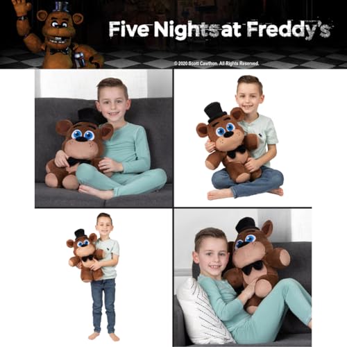 Five Nights at Freddy's Freddy Fazbear Plush Cuddle Pillow Buddy, 20"