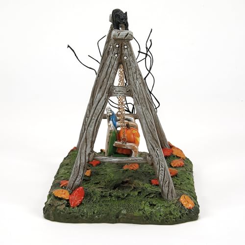 Department 56 Spooky Swing Set Figurine for Halloween Village Collection, 4.25 Inch
