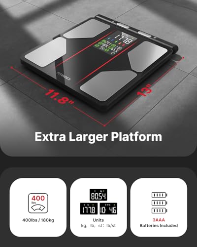 Smart Body Composition Scale with 8-Electrode Handle and 50+ Metrics