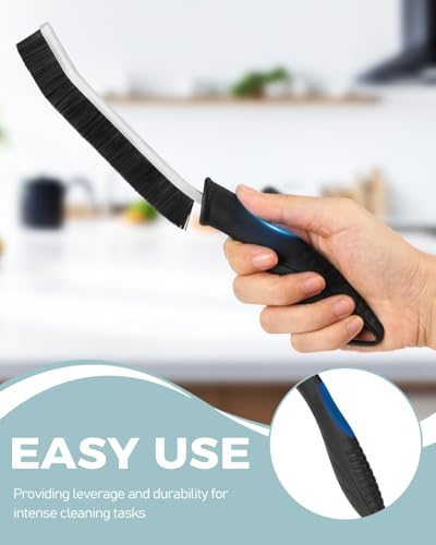 Hard Bristle Crevice Cleaning Brush Set for Tile Grout & Gaps (3 Pack)