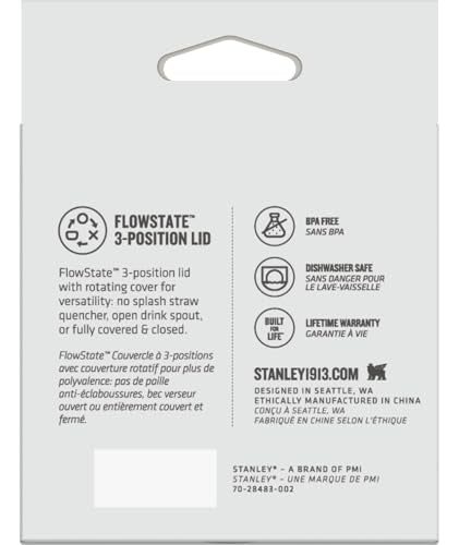 3-Position Flowstate Replacement Lid for Tumbler with Handle
