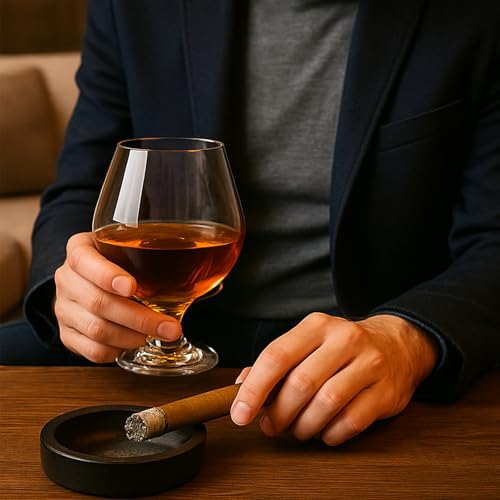 Almagic 11 oz / 330 ml Brandy Snifter Glasses Set of 4 – Lead-Free, Durable, Elegant Drinkware