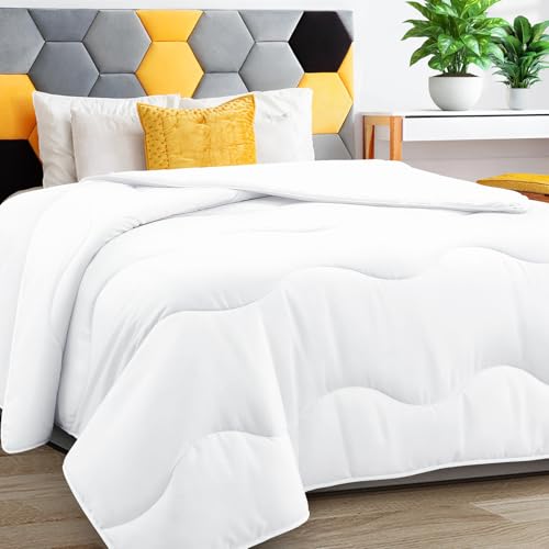 Lightweight Cooling Comforter Twin Size | Breathable Summer Duvet Insert
