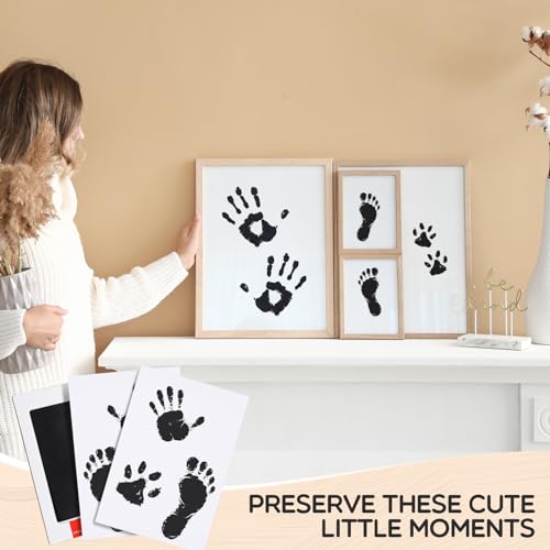 Inkless Baby Handprint and Footprint Kit - 15 Pack Clean Touch Ink Pads