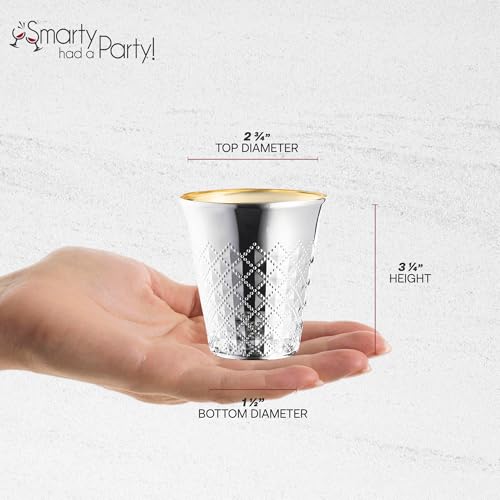 5 oz Silver Disposable Kiddush Cups - 110 Pack for Shabbat and Holidays