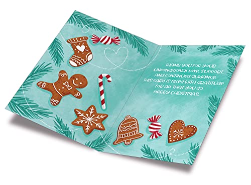 Christmas Card for Mom - Eco-Friendly 5x7 Greeting Card with Premium Envelope