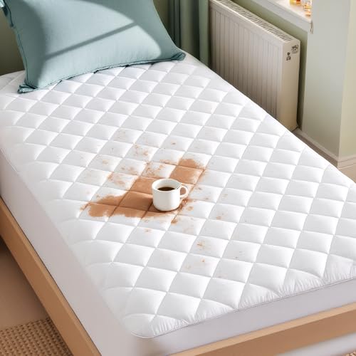 Bedsure Twin XL Waterproof Mattress Protector - Quilted Deep Pocket Pad