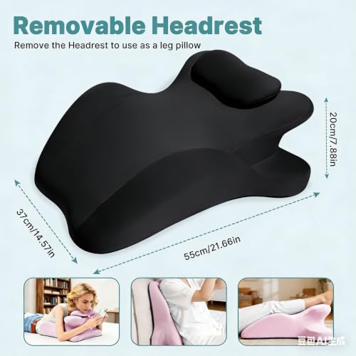 Ergonomic Memory Foam Wedge Pillow for Support and Elevation