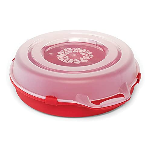 24-Inch Holiday Wreath Storage Box with Secure Latches and Handle
