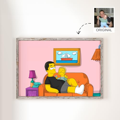 Custom Hand-Drawn Cartoon Portrait Illustration from Your Photo