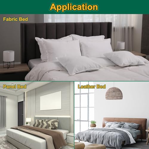 Stretch Bed Headboard Cover, Dustproof Protector for 1.1-1.4m Headboards, Green