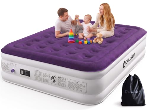 Queen Air Mattress with Built-In Pump - 18 Inch Raised Inflatable Air Bed
