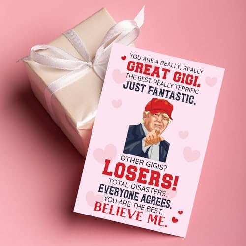 Donavibe Gigi Greeting Card for Grandma - Funny Heartfelt Birthday & Holiday Card