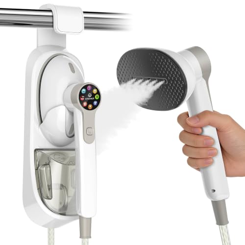 1500W Garment Steamer with 8 Fabric Settings and 400ml Tank