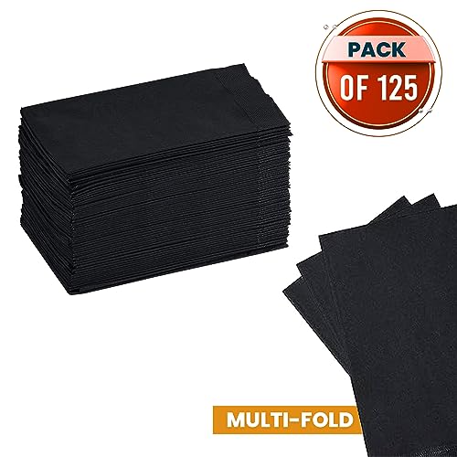 Perfectware 2 Ply Black Dinner Napkin Pack of 125