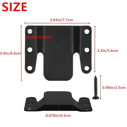 Universal Sectional Sofa Connector Brackets - 4 Sets with Screws