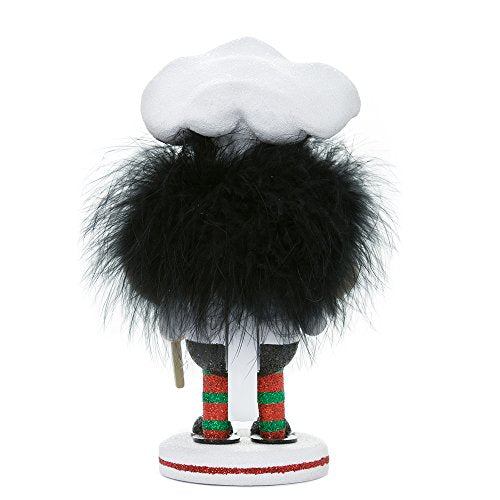 8-Inch Pizza Chef Wooden Nutcracker Figurine - Whimsical Holiday Decor