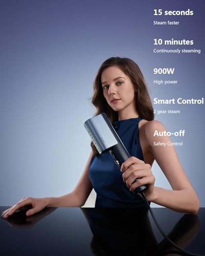 Smart Handheld Garment Steamer - Lightweight Travel Clothes Steamer