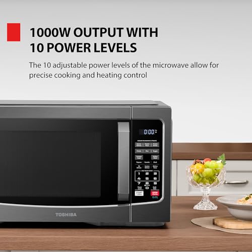 Countertop Microwave Oven 1.2 Cu. Ft. 1000W with Smart Sensor - Black